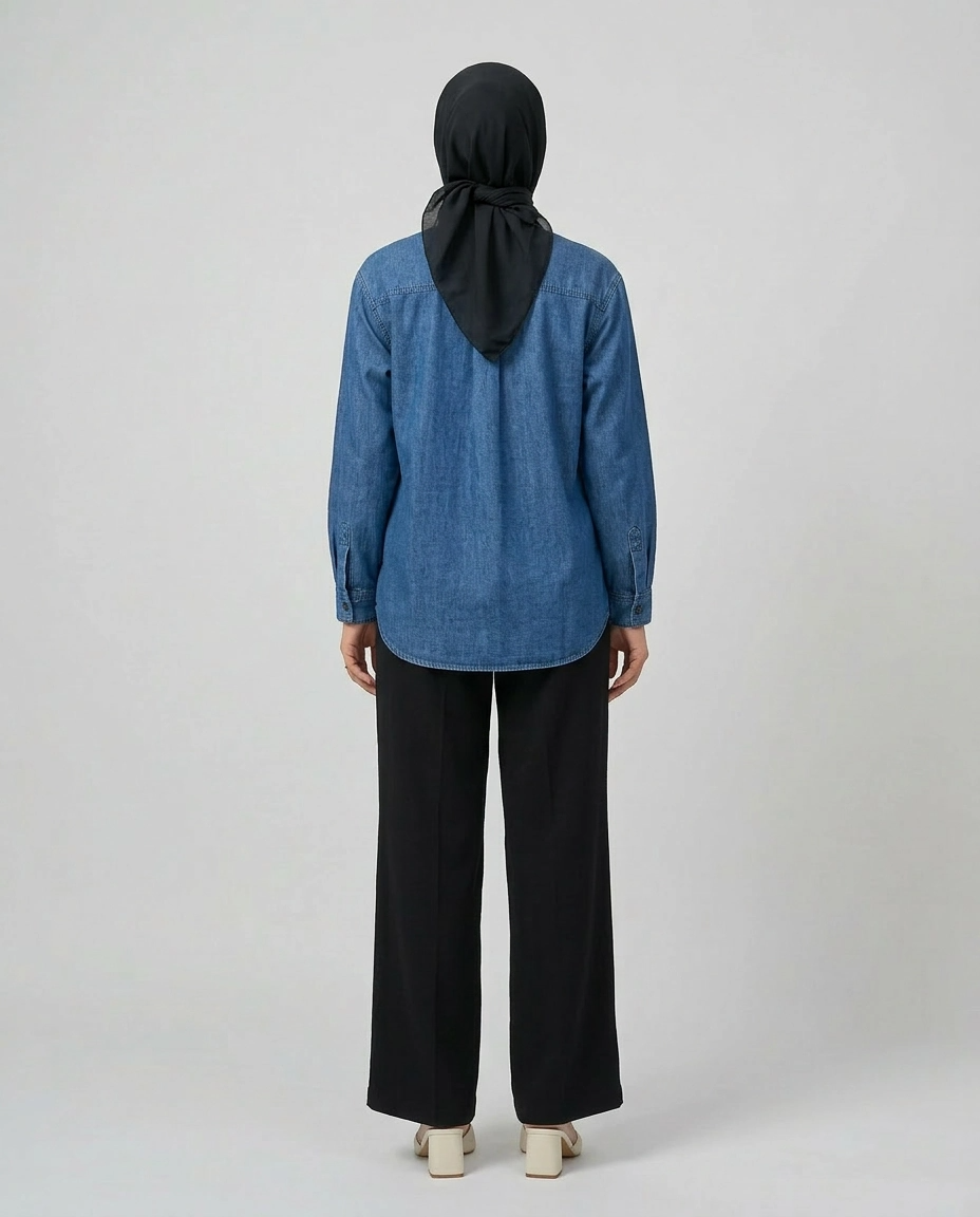 PIERRE CARDIN LADIES LONG SLEEVE BLOUSE [OVERSIZE] PC0007