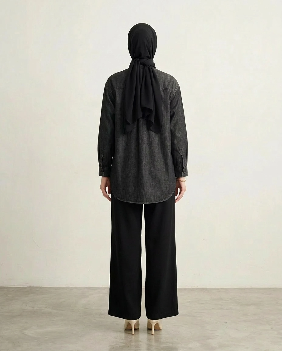 PIERRE CARDIN LADIES LONG SLEEVE BLOUSE [OVERSIZE] PC0007