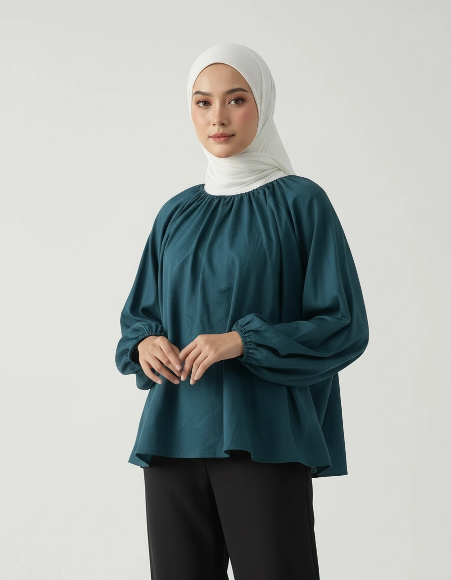 PIERRE CARDIN LADIES LONG SLEEVE BLOUSE [OVERSIZE] PC0009