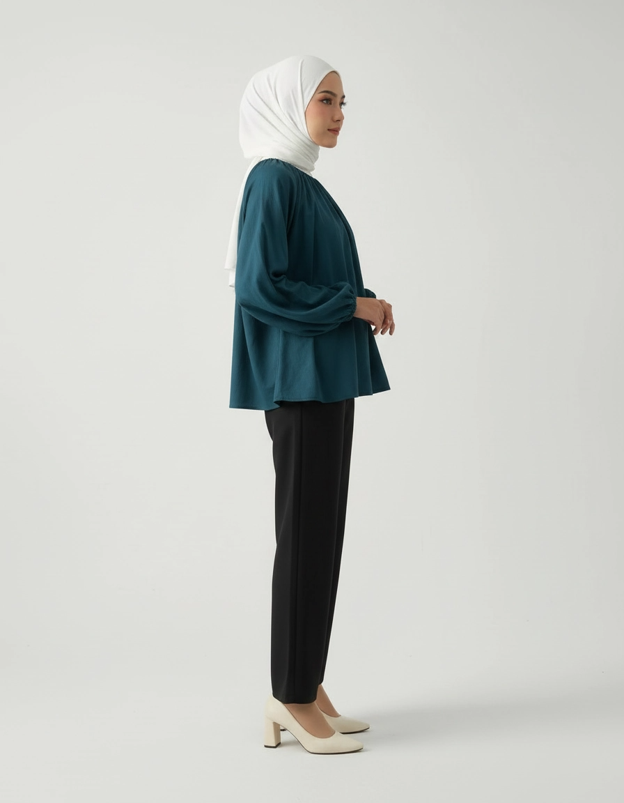 PIERRE CARDIN LADIES LONG SLEEVE BLOUSE [OVERSIZE] PC0009