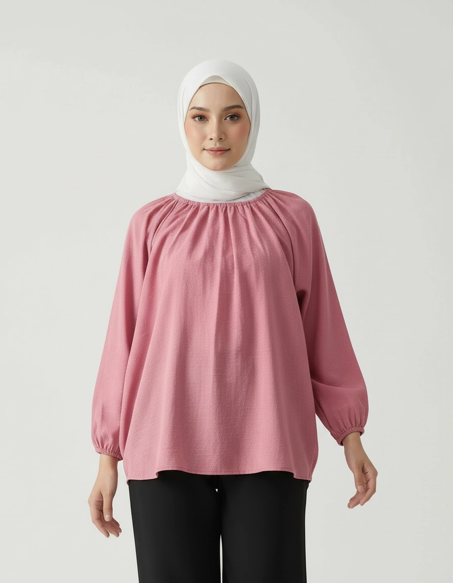 PIERRE CARDIN LADIES LONG SLEEVE BLOUSE [OVERSIZE] PC0009