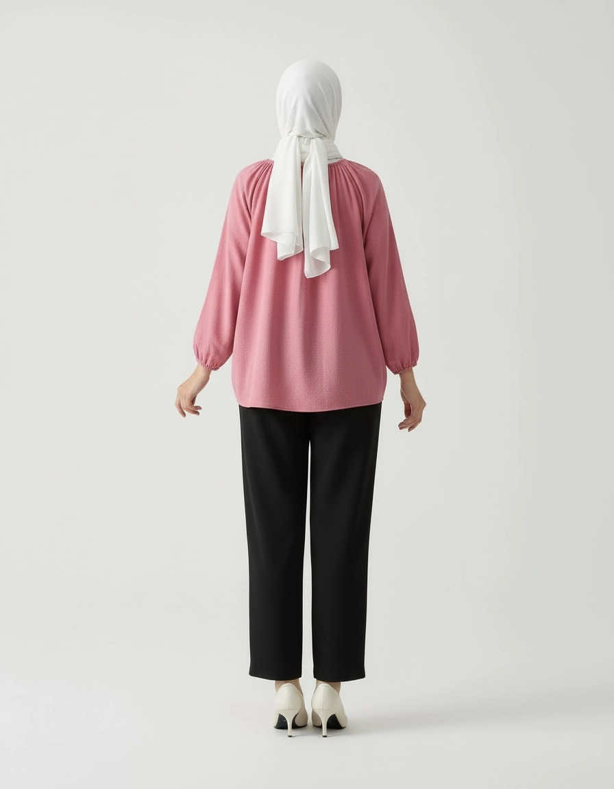 PIERRE CARDIN LADIES LONG SLEEVE BLOUSE [OVERSIZE] PC0009