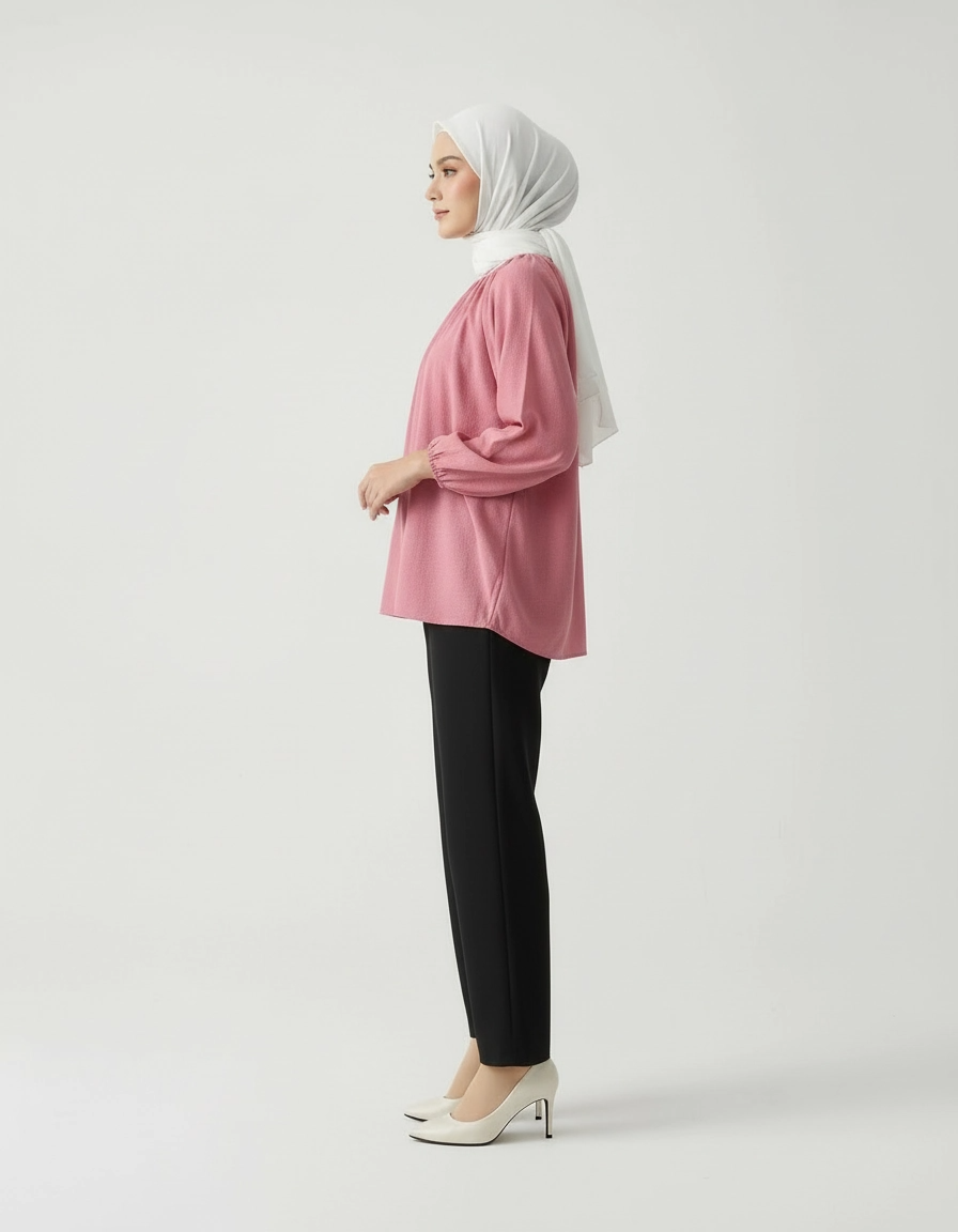 PIERRE CARDIN LADIES LONG SLEEVE BLOUSE [OVERSIZE] PC0009