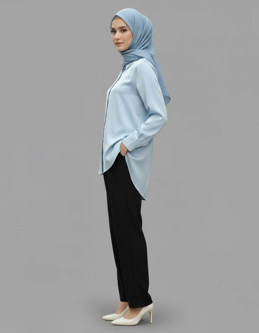 PIERRE CARDIN LADIES LONG SLEEVE BLOUSE [NORMAL CUT] PC0014