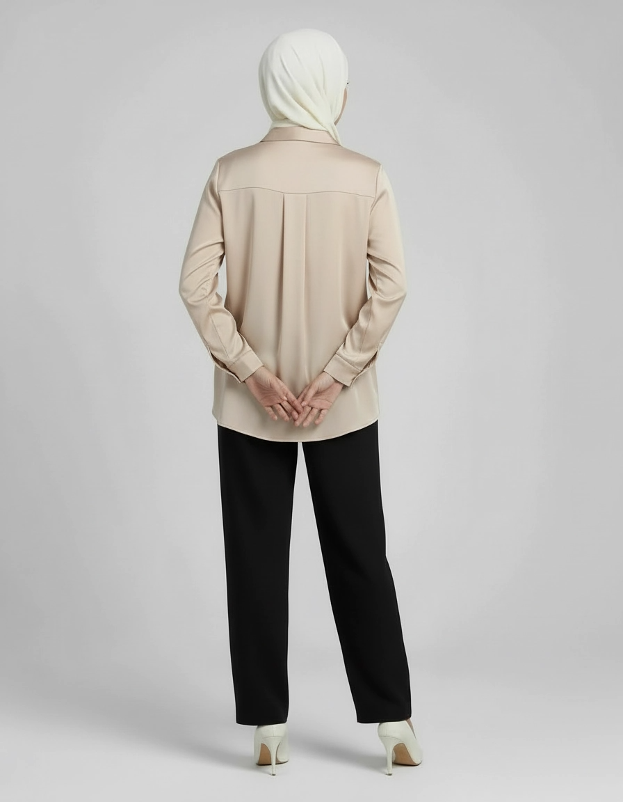PIERRE CARDIN LADIES LONG SLEEVE BLOUSE [NORMAL CUT] PC0014