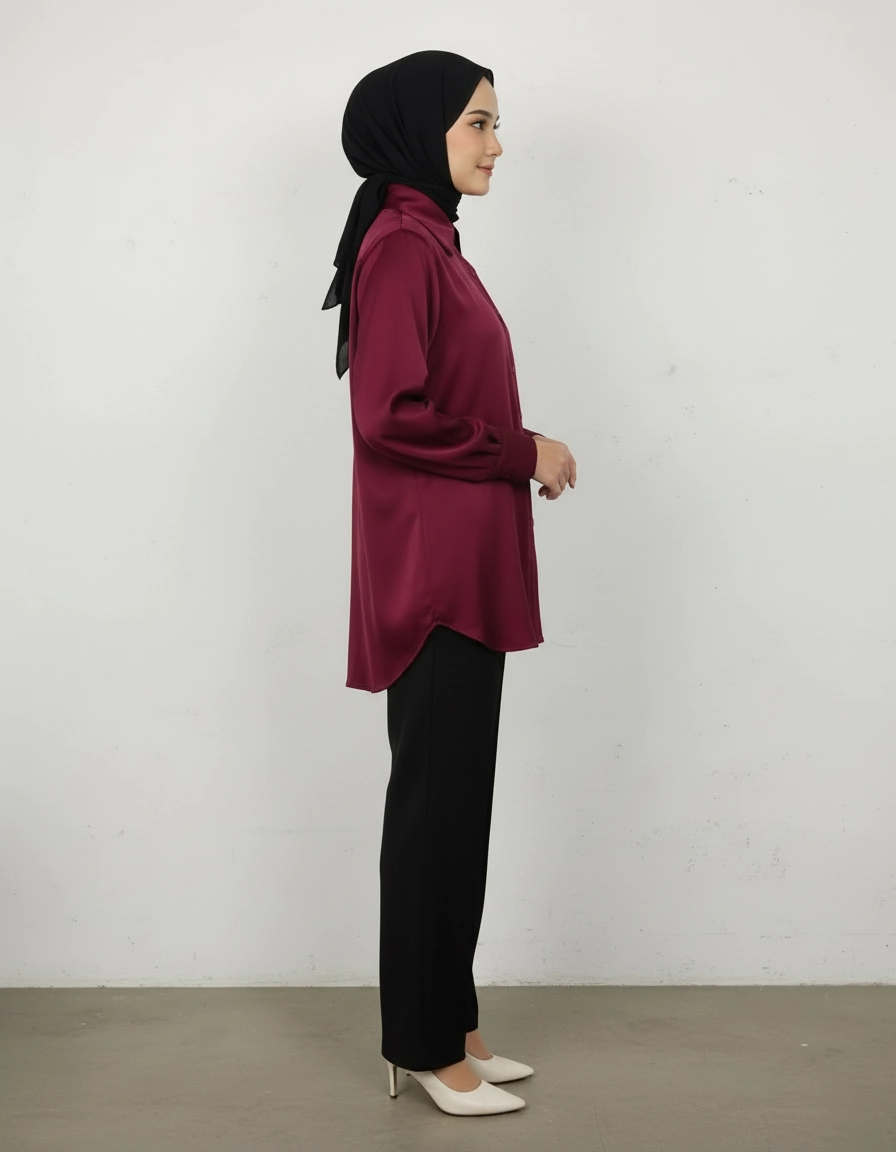 PIERRE CARDIN LADIES LONG SLEEVE BLOUSE [NORMAL CUT] PC0014