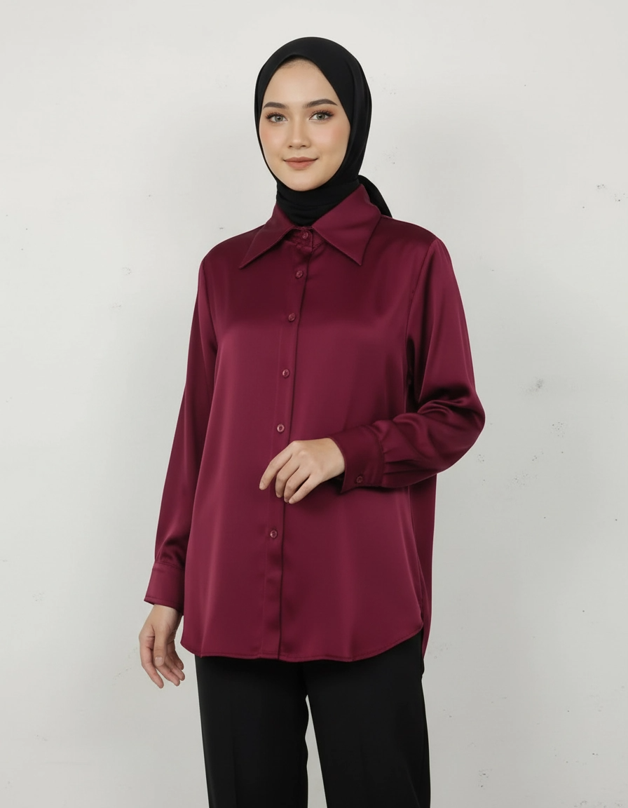 PIERRE CARDIN LADIES LONG SLEEVE BLOUSE [NORMAL CUT] PC0014