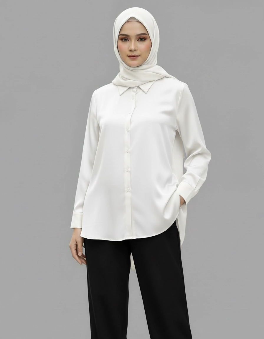 PIERRE CARDIN LADIES LONG SLEEVE BLOUSE [NORMAL CUT] PC0014