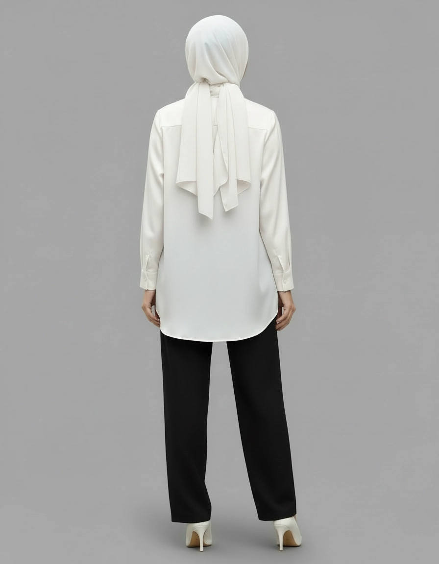 PIERRE CARDIN LADIES LONG SLEEVE BLOUSE [NORMAL CUT] PC0014