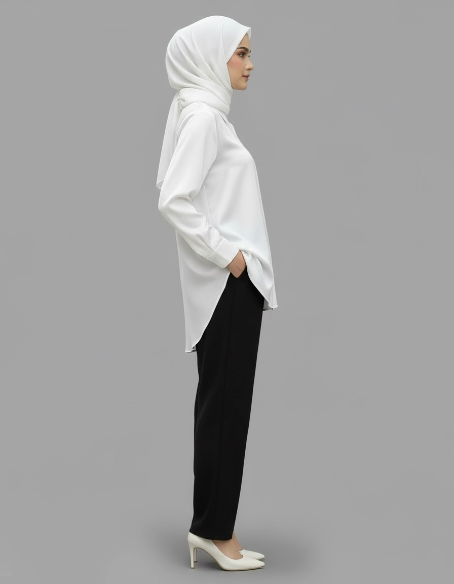 PIERRE CARDIN LADIES LONG SLEEVE BLOUSE [NORMAL CUT] PC0014