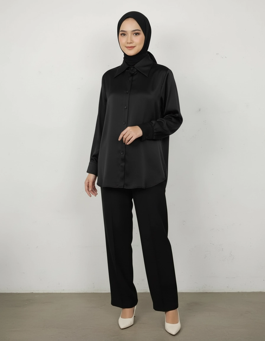 PIERRE CARDIN LADIES LONG SLEEVE BLOUSE [NORMAL CUT] PC0014