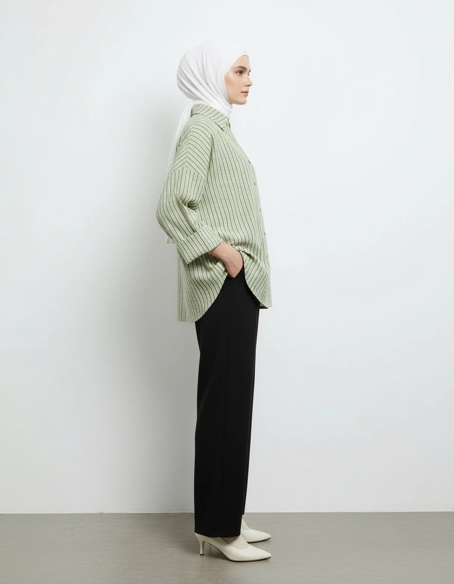 PIERRE CARDIN LADIES LONG SLEEVE BLOUSE [OVERSIZE] PC0016