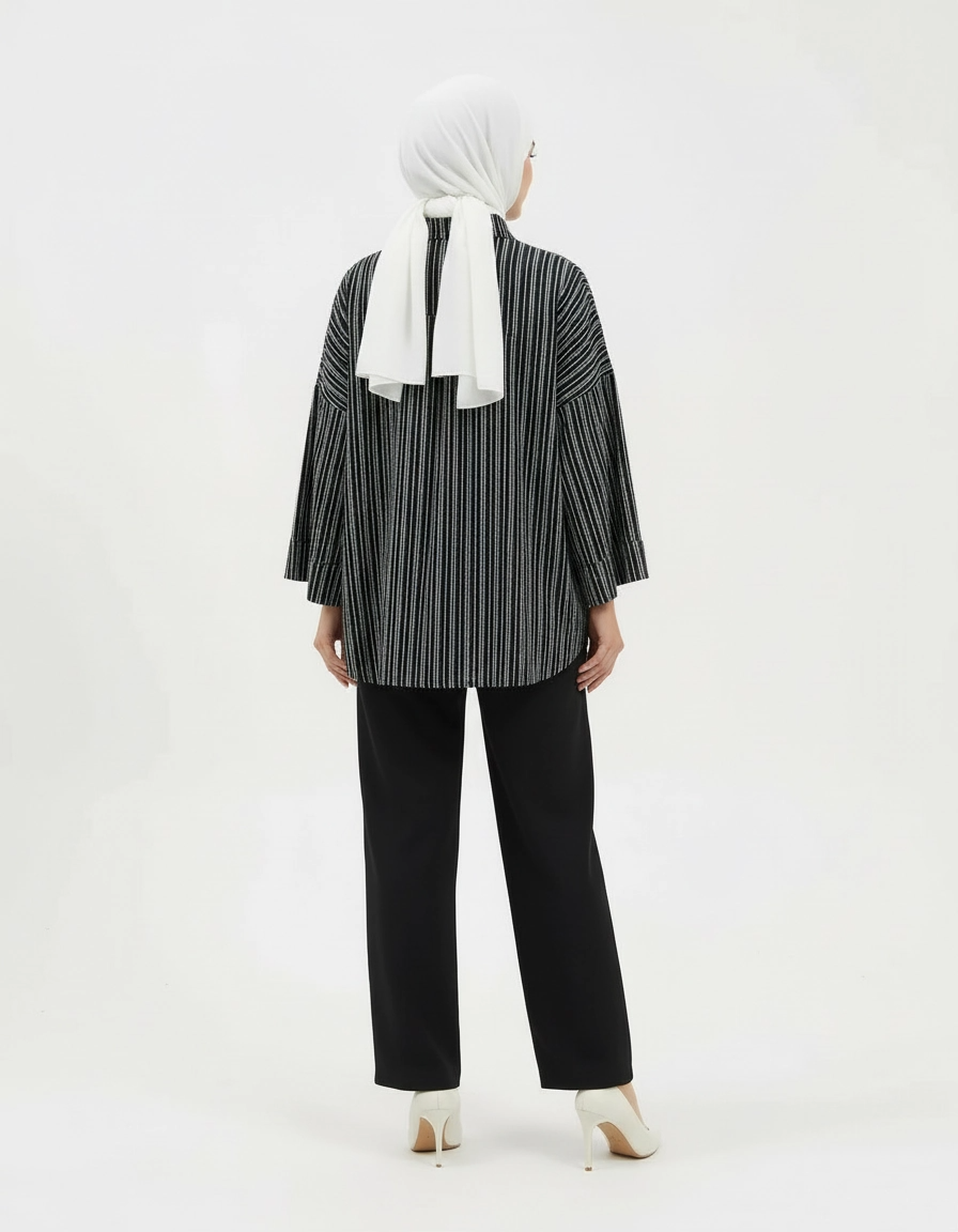 PIERRE CARDIN LADIES LONG SLEEVE BLOUSE [OVERSIZE] PC0016