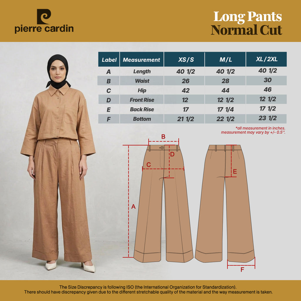 PIERRE CARDIN LADIES LONG PANTS [NORMAL CUT] PC0011
