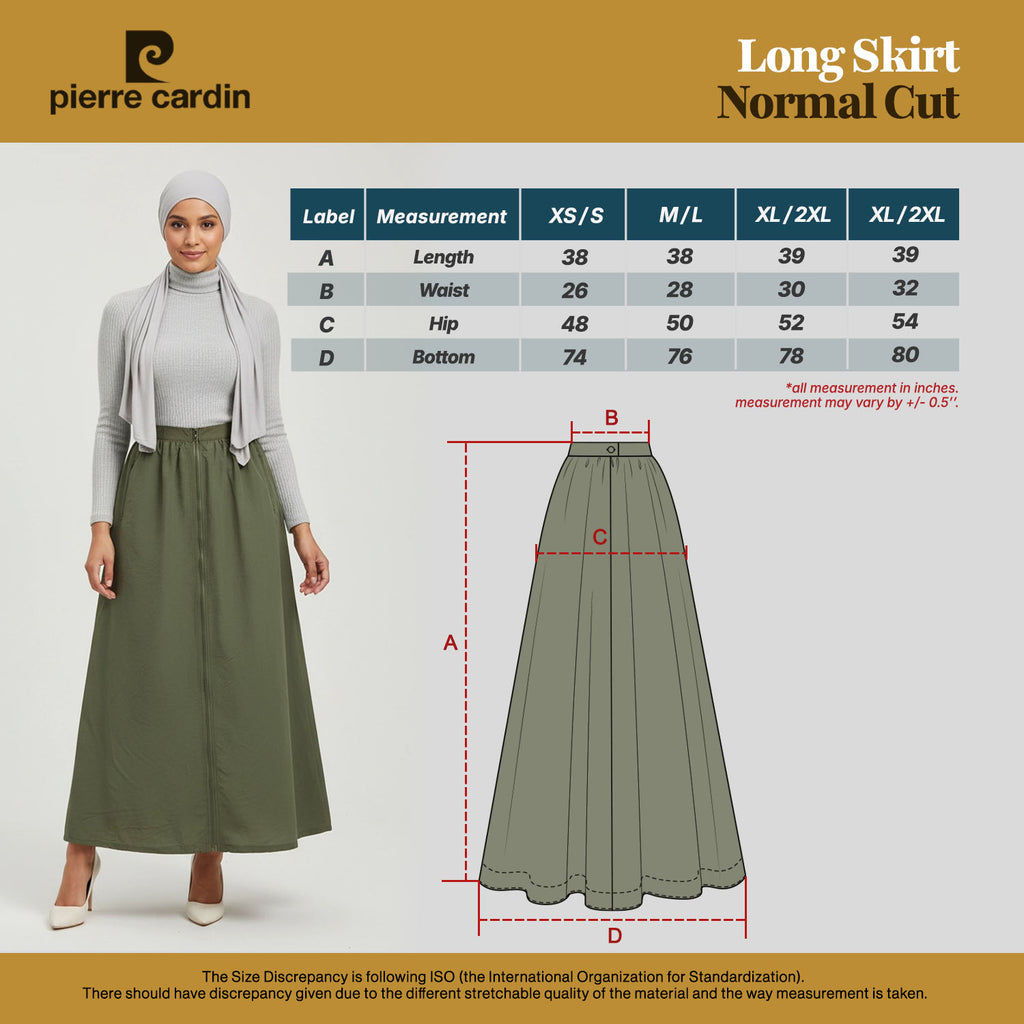PIERRE CARDIN LADIES LONG SKIRTS [NORMAL CUT] PC0004
