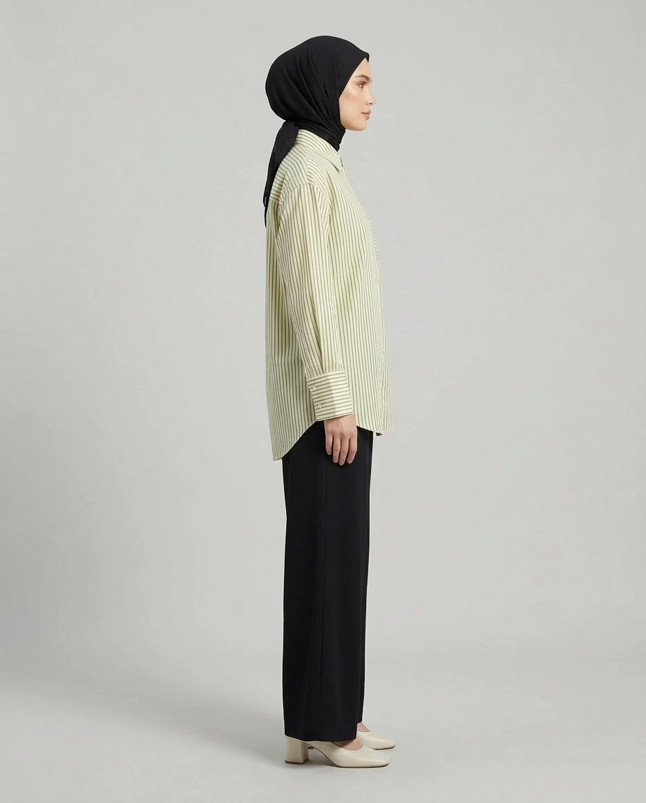 PIERRE CARDIN LADIES LONG SLEEVE BLOUSE [OVERSIZE] PC0015