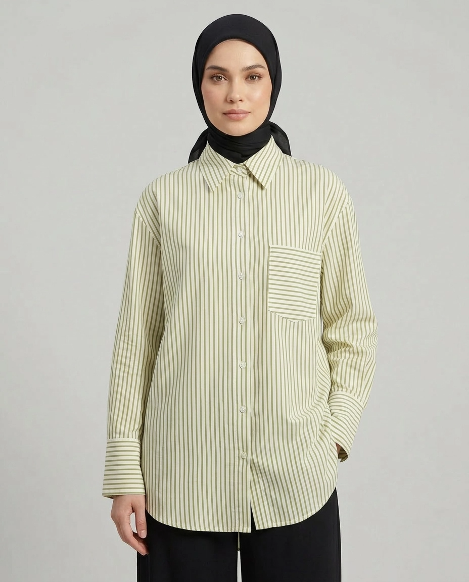 PIERRE CARDIN LADIES LONG SLEEVE BLOUSE [OVERSIZE] PC0015