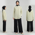 PIERRE CARDIN LADIES LONG SLEEVE BLOUSE [OVERSIZE] PC0015