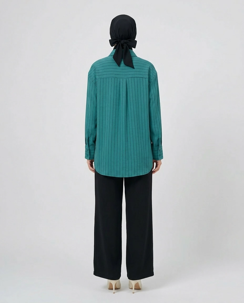 PIERRE CARDIN LADIES LONG SLEEVE BLOUSE [OVERSIZE] PC0015