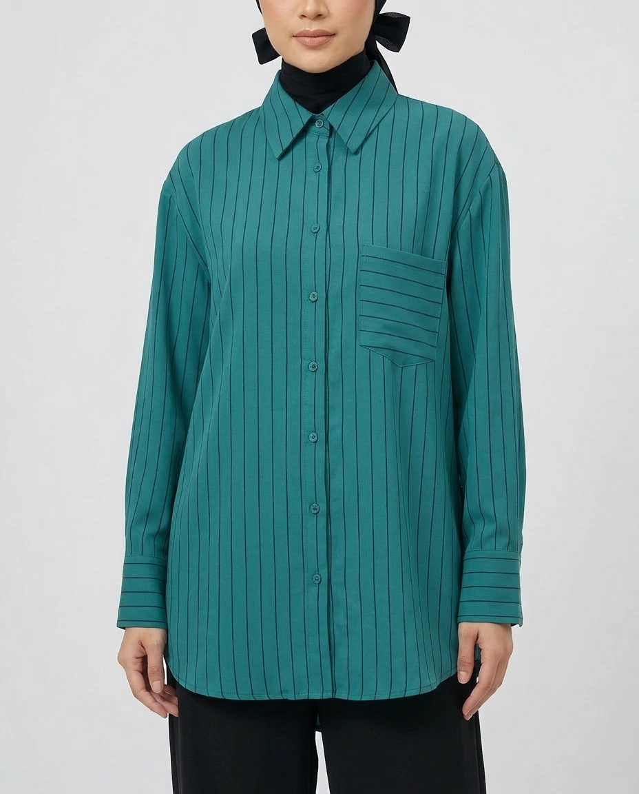 PIERRE CARDIN LADIES LONG SLEEVE BLOUSE [OVERSIZE] PC0015