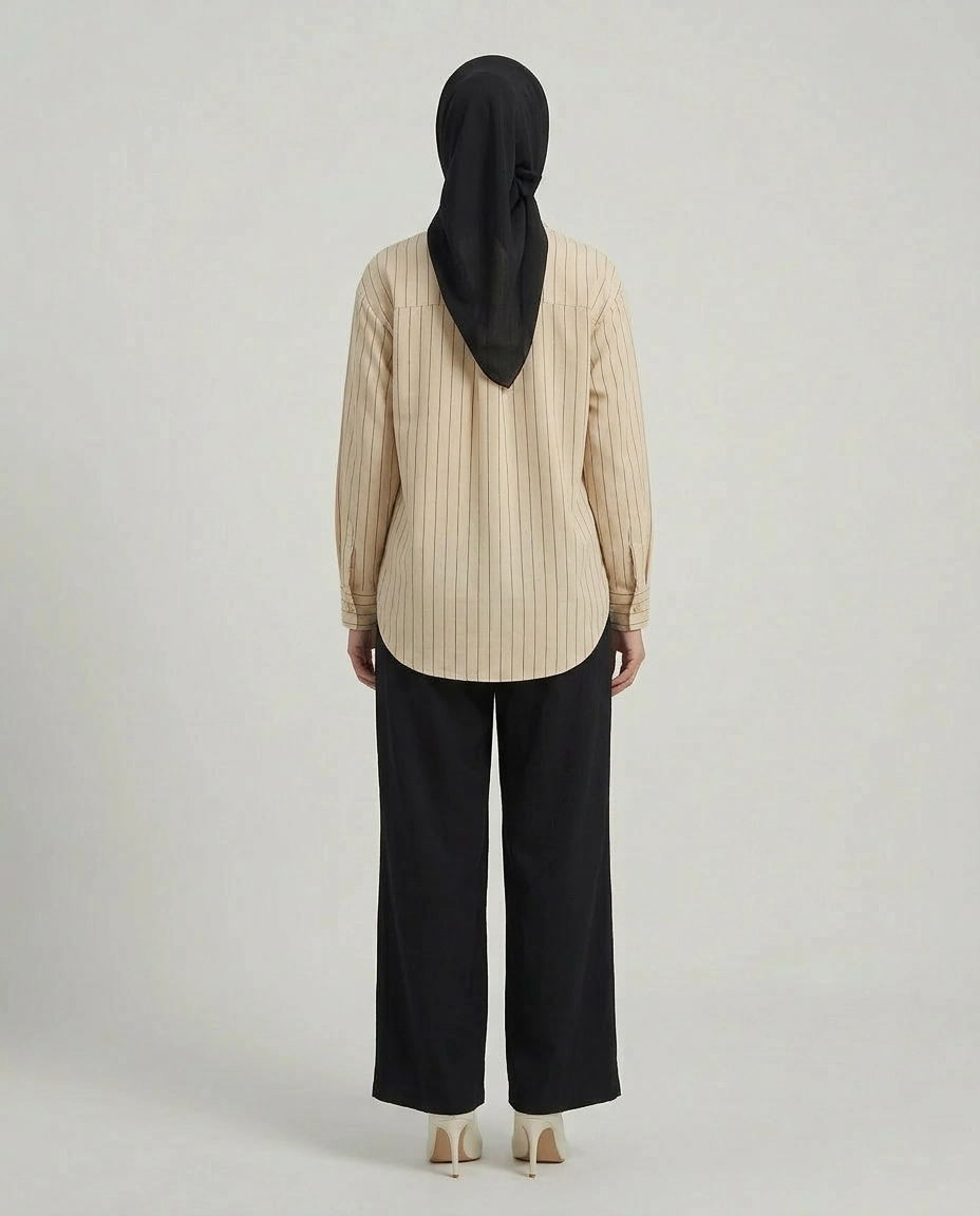 PIERRE CARDIN LADIES LONG SLEEVE BLOUSE [OVERSIZE] PC0015