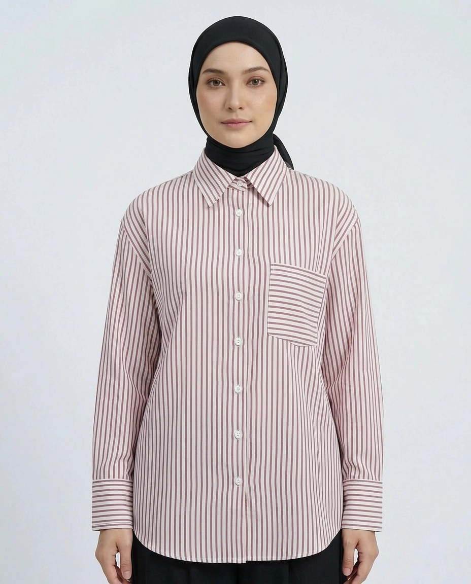 PIERRE CARDIN LADIES LONG SLEEVE BLOUSE [OVERSIZE] PC0015