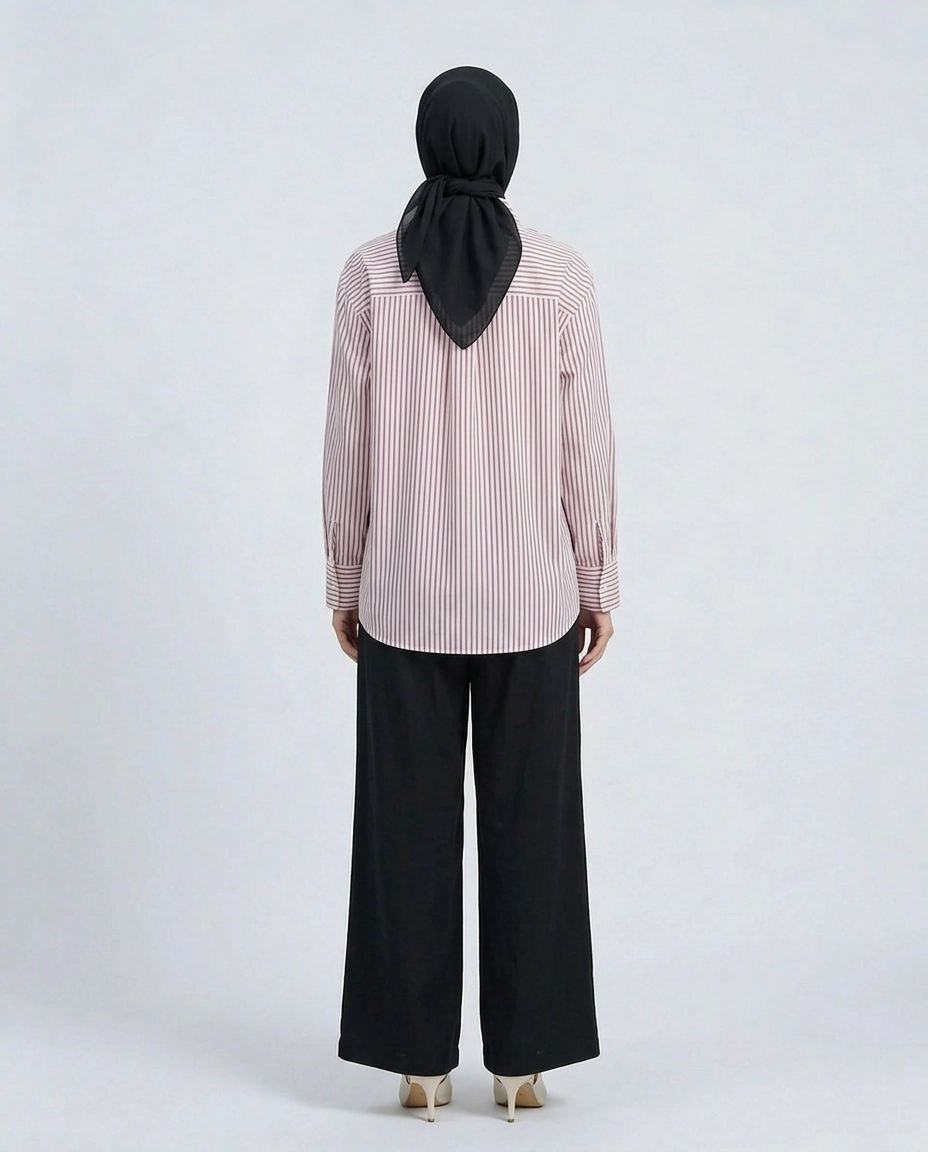 PIERRE CARDIN LADIES LONG SLEEVE BLOUSE [OVERSIZE] PC0015