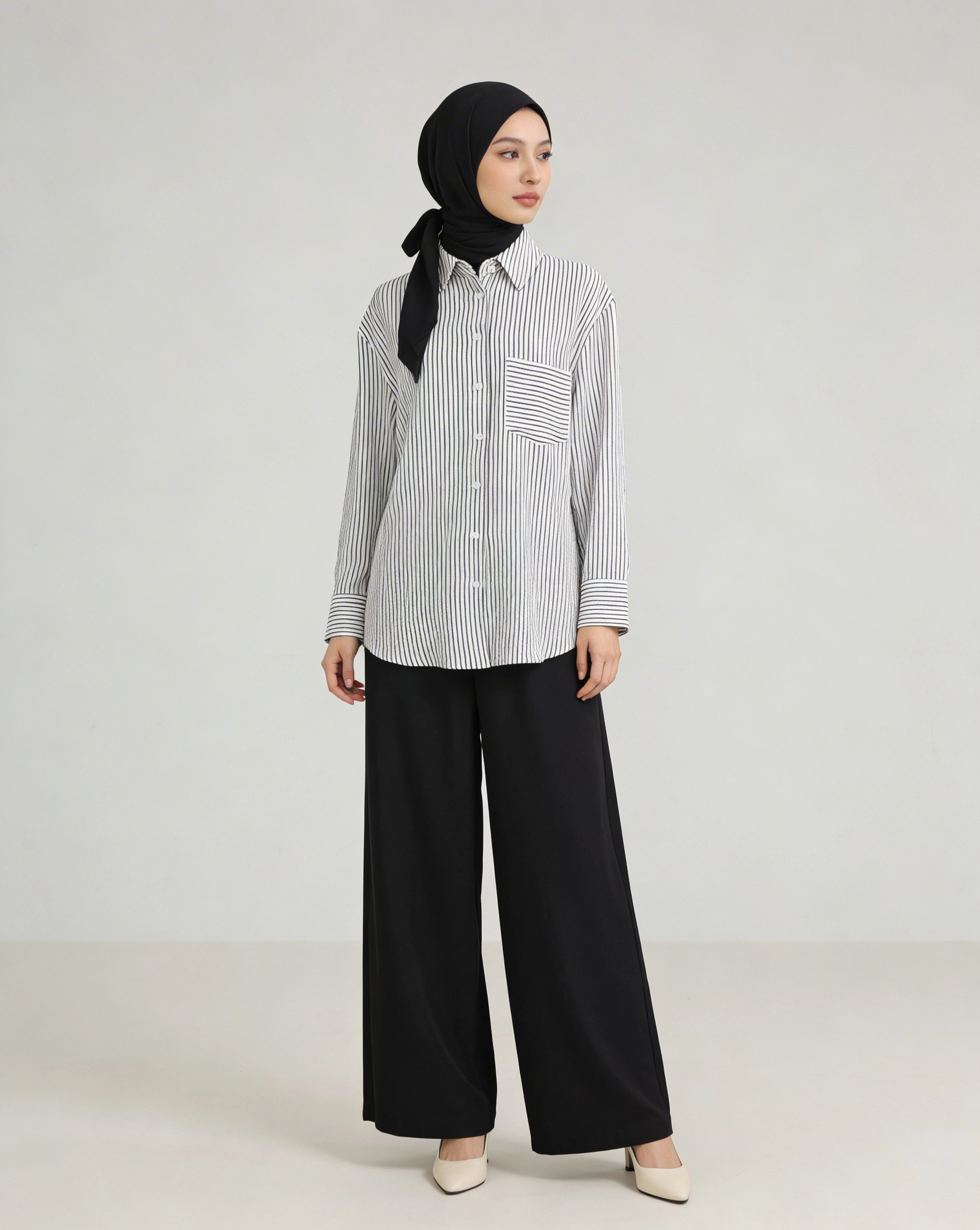 PIERRE CARDIN LADIES LONG SLEEVE BLOUSE [OVERSIZE] PC0015