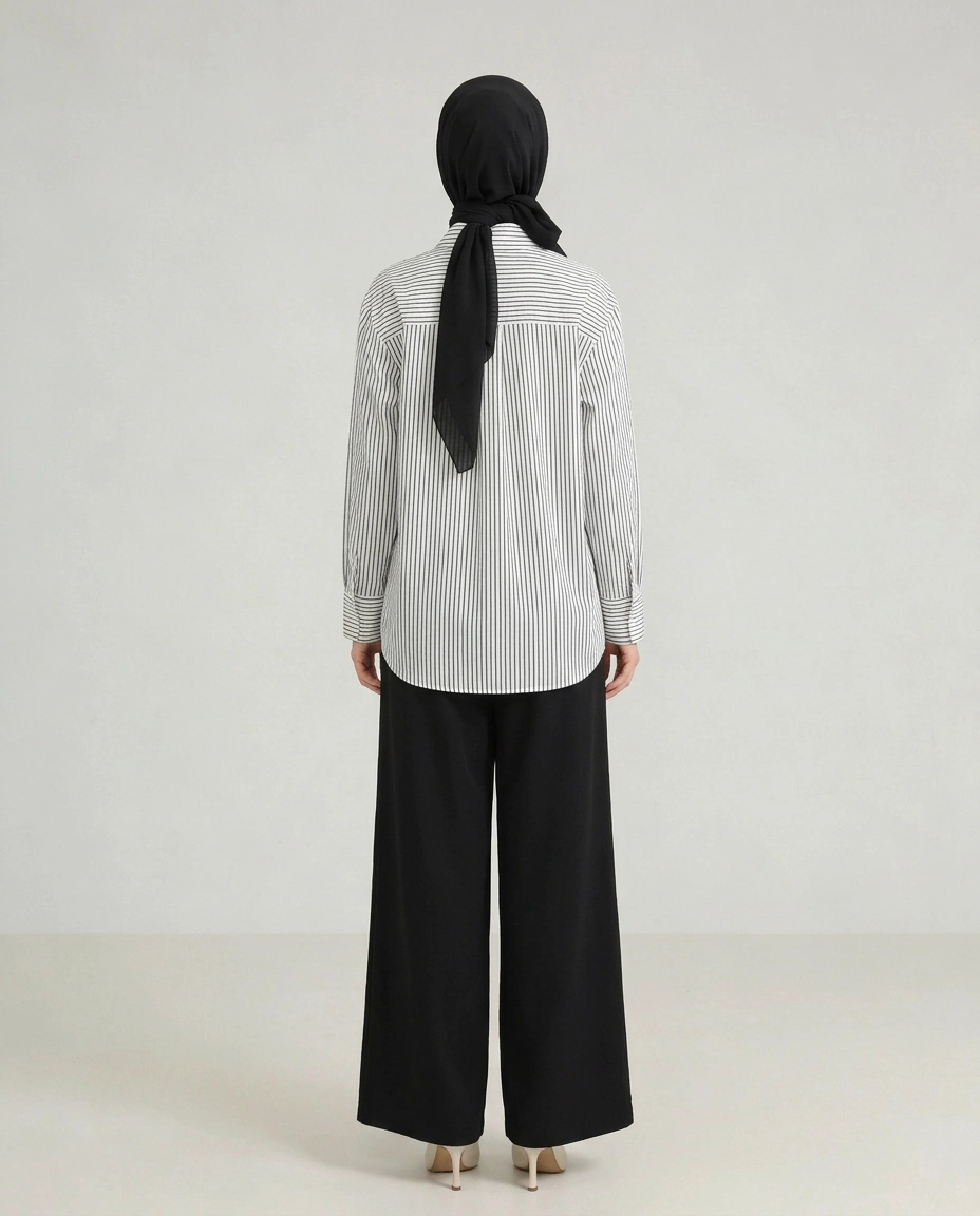 PIERRE CARDIN LADIES LONG SLEEVE BLOUSE [OVERSIZE] PC0015