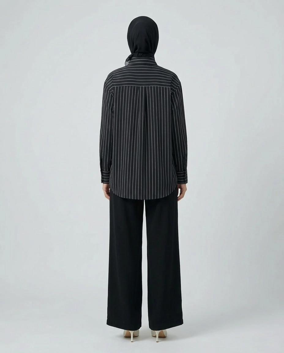 PIERRE CARDIN LADIES LONG SLEEVE BLOUSE [OVERSIZE] PC0015