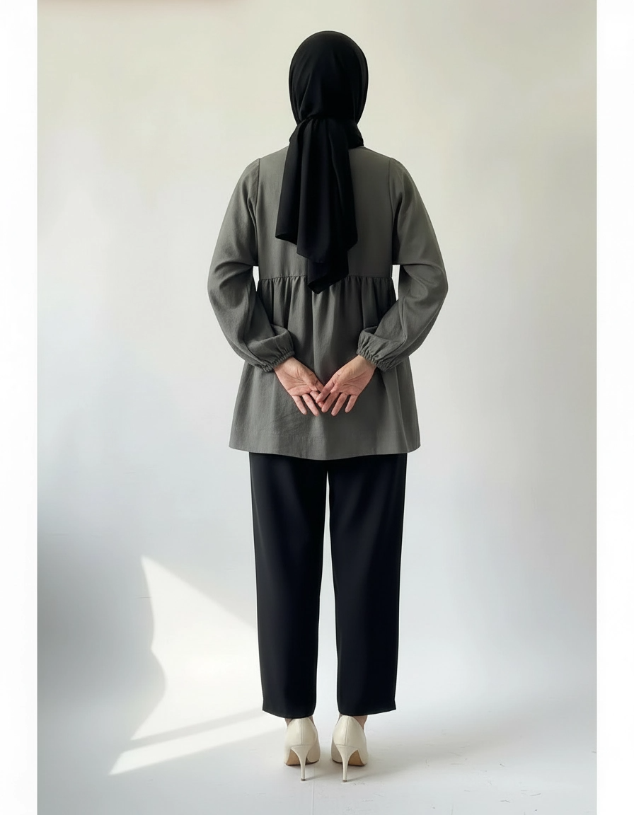 PIERRE CARDIN LADIES LONG SLEEVE BLOUSE [OVERSIZE] PC0008
