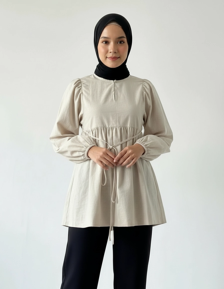 PIERRE CARDIN LADIES LONG SLEEVE BLOUSE [OVERSIZE] PC0008