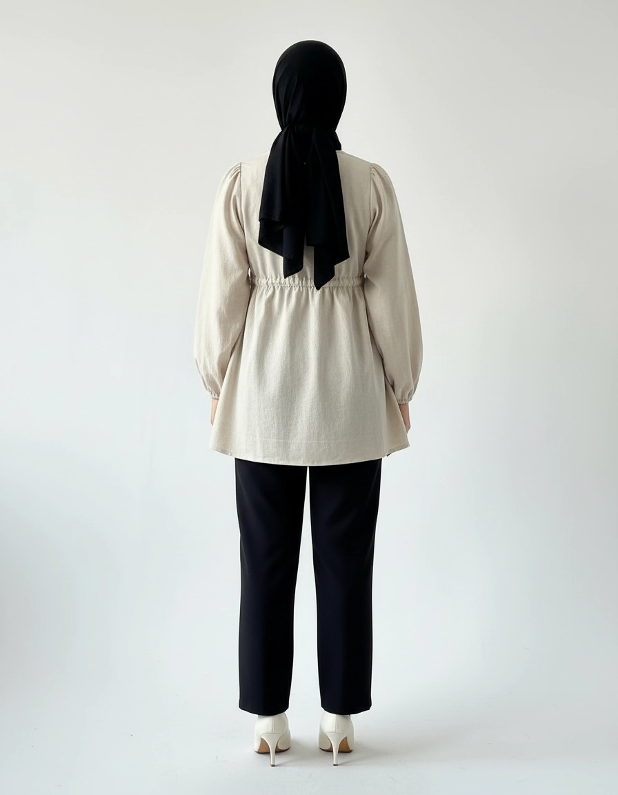 PIERRE CARDIN LADIES LONG SLEEVE BLOUSE [OVERSIZE] PC0008