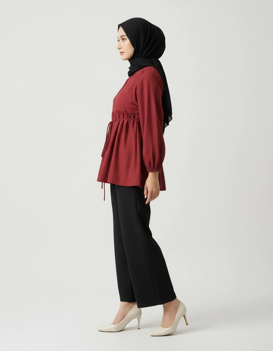 PIERRE CARDIN LADIES LONG SLEEVE BLOUSE [OVERSIZE] PC0008