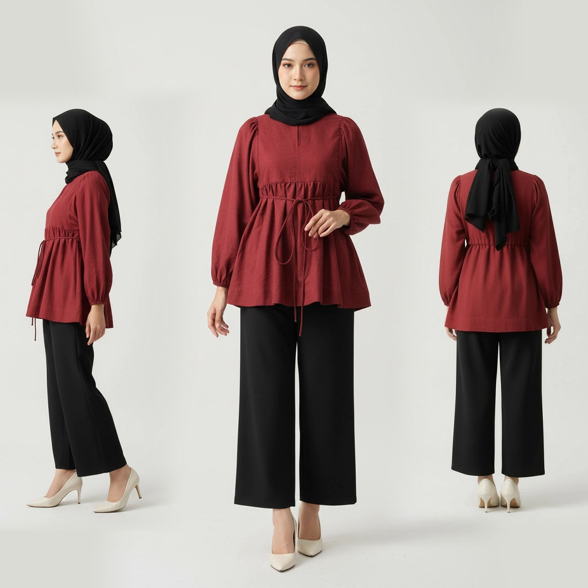 PIERRE CARDIN LADIES LONG SLEEVE BLOUSE [OVERSIZE] PC0008