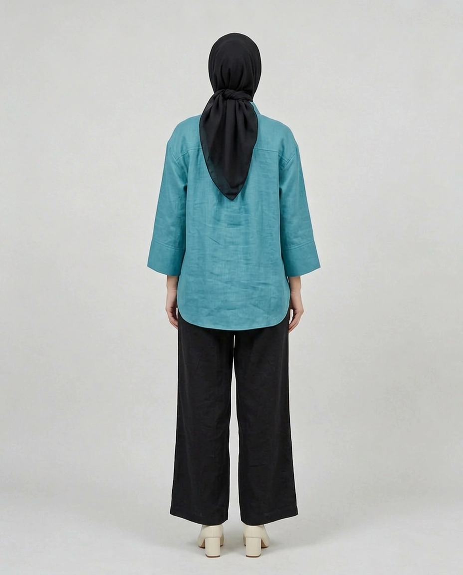 PIERRE CARDIN LADIES LONG SLEEVE BLOUSE [OVERSIZE] PC0010