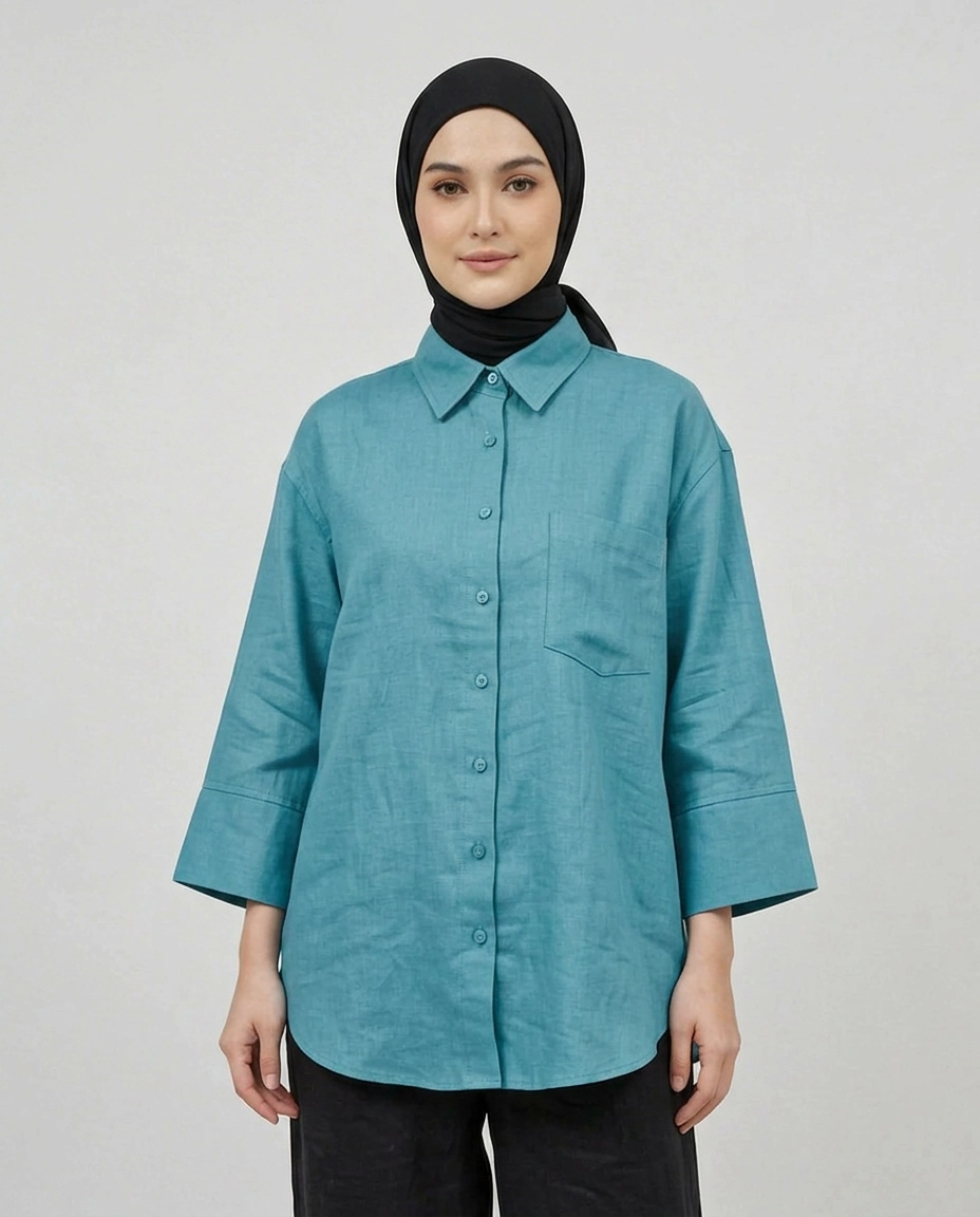 PIERRE CARDIN LADIES LONG SLEEVE BLOUSE [OVERSIZE] PC0010