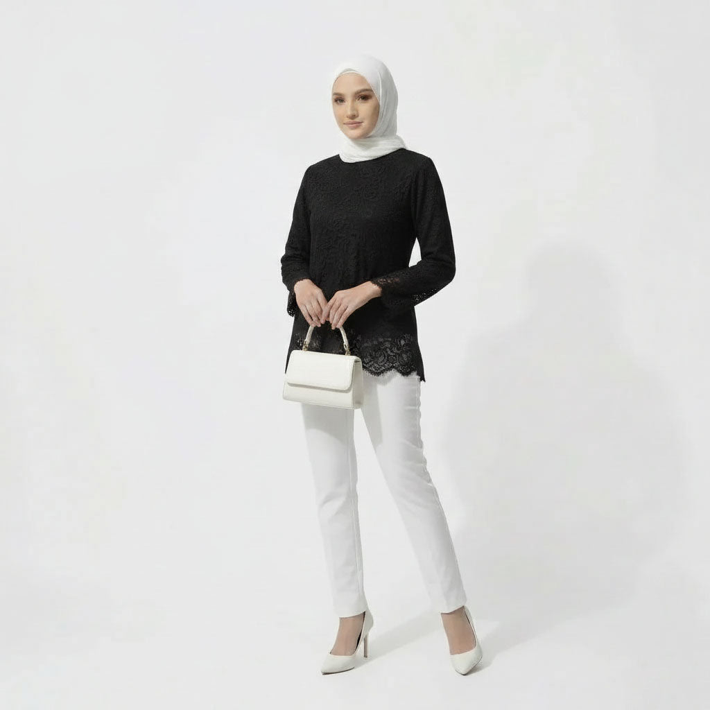 PIERRE CARDIN LADIES LONG SLEEVE BLOUSE [NORMAL CUT] PC0025