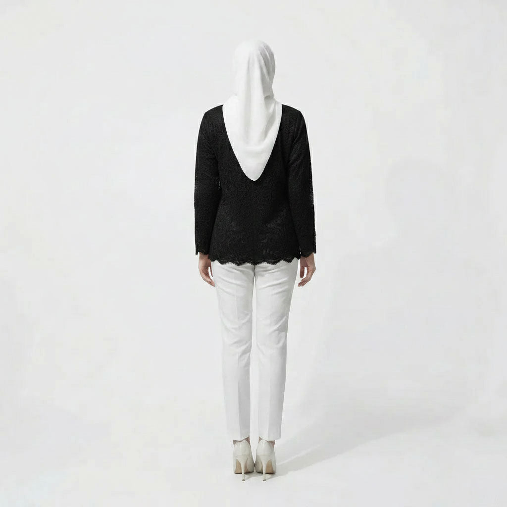 PIERRE CARDIN LADIES LONG SLEEVE BLOUSE [NORMAL CUT] PC0025
