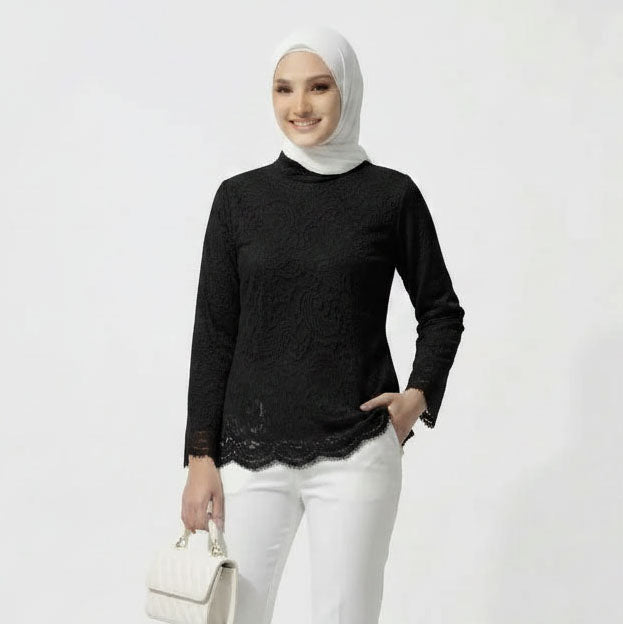 PIERRE CARDIN LADIES LONG SLEEVE BLOUSE [NORMAL CUT] PC0025