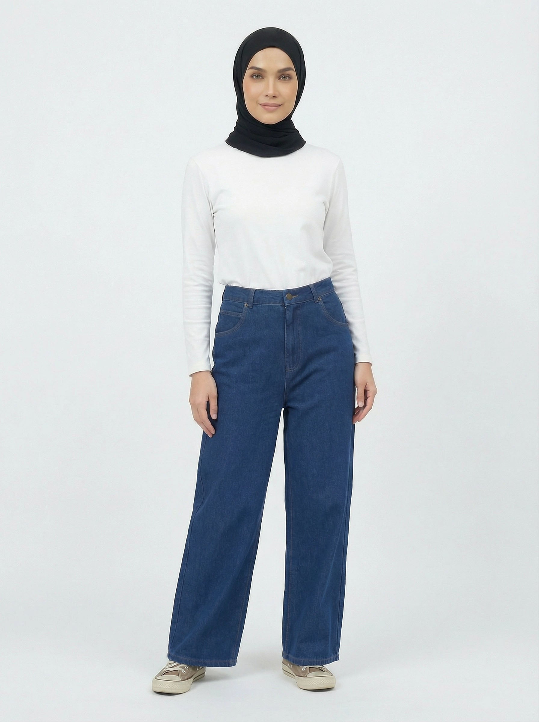 PIERRE CARDIN LADIES LONG PANTS [WIDE STRAIGHT] PC0021
