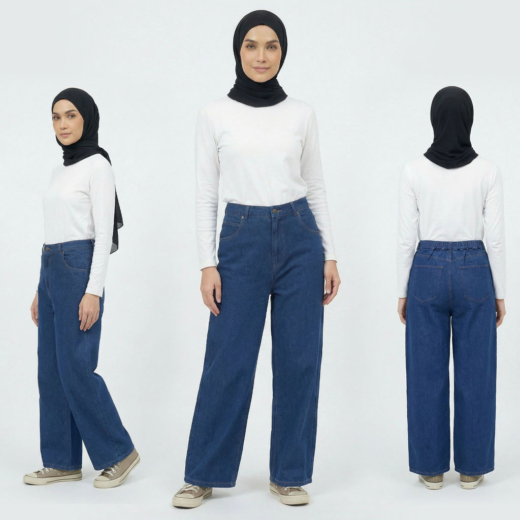 PIERRE CARDIN LADIES LONG PANTS [WIDE STRAIGHT] PC0021