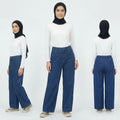 PIERRE CARDIN LADIES LONG PANTS [WIDE STRAIGHT] PC0021