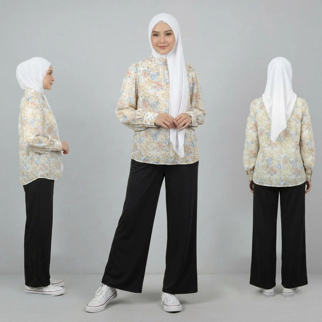 PIERRE CARDIN LADIES BLOUSE [NORMAL CUT] PC0066