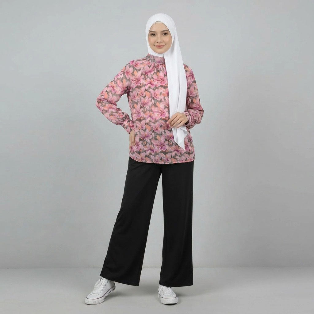 PIERRE CARDIN LADIES BLOUSE [NORMAL CUT] PC0066