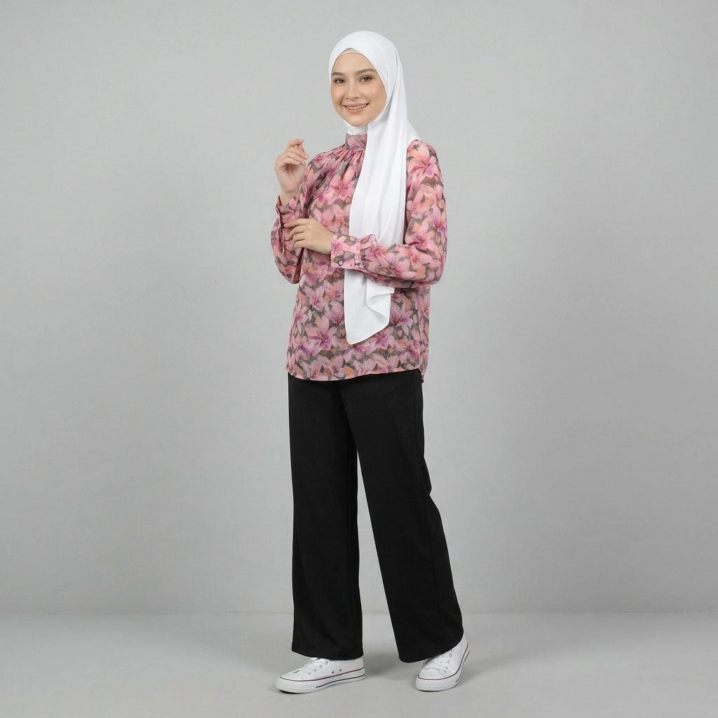 PIERRE CARDIN LADIES BLOUSE [NORMAL CUT] PC0066