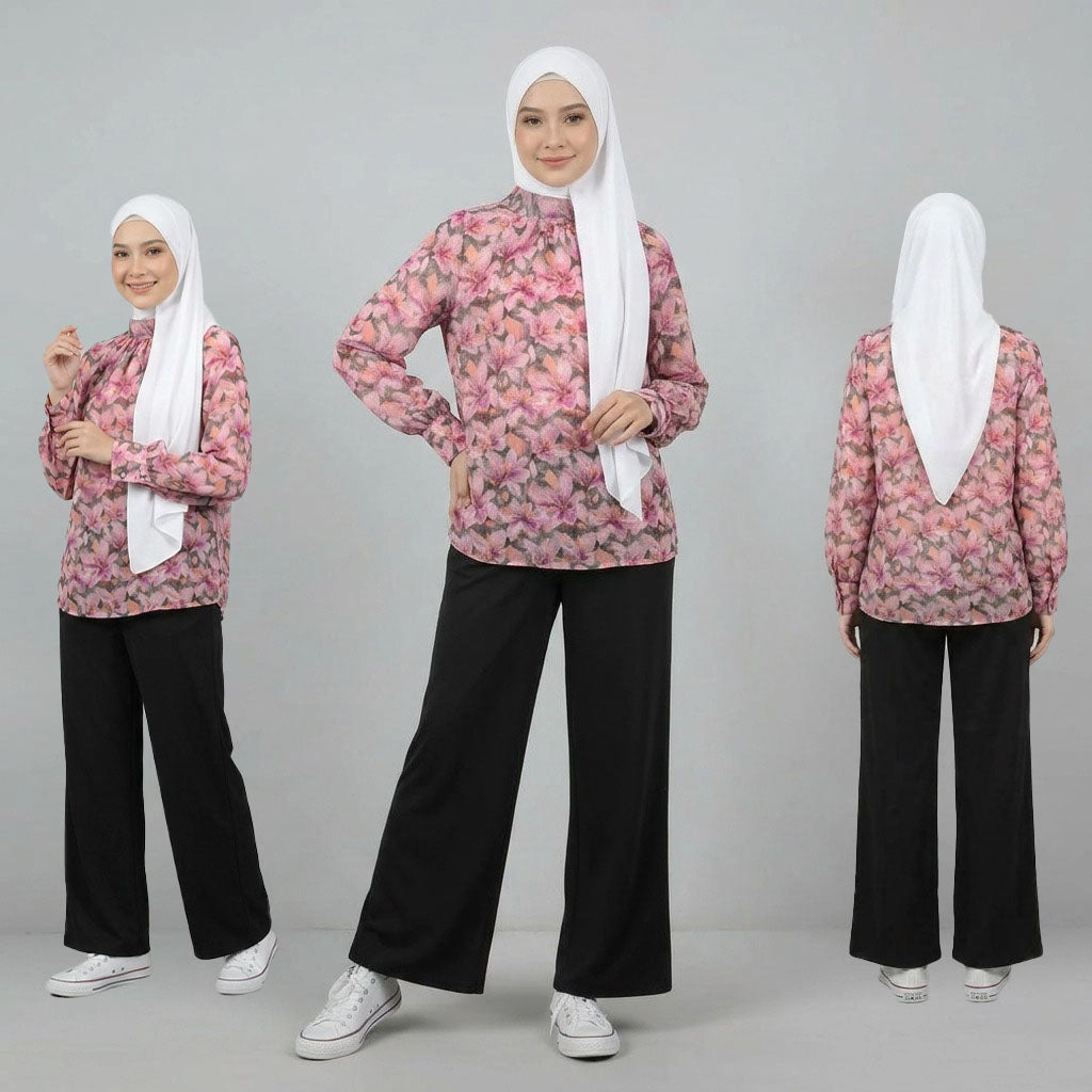 PIERRE CARDIN LADIES BLOUSE [NORMAL CUT] PC0066