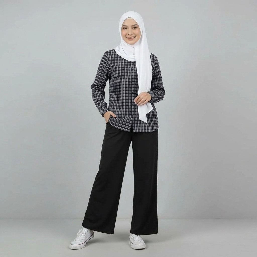 PIERRE CARDIN LADIES BLOUSE [NORMAL CUT] PC0067
