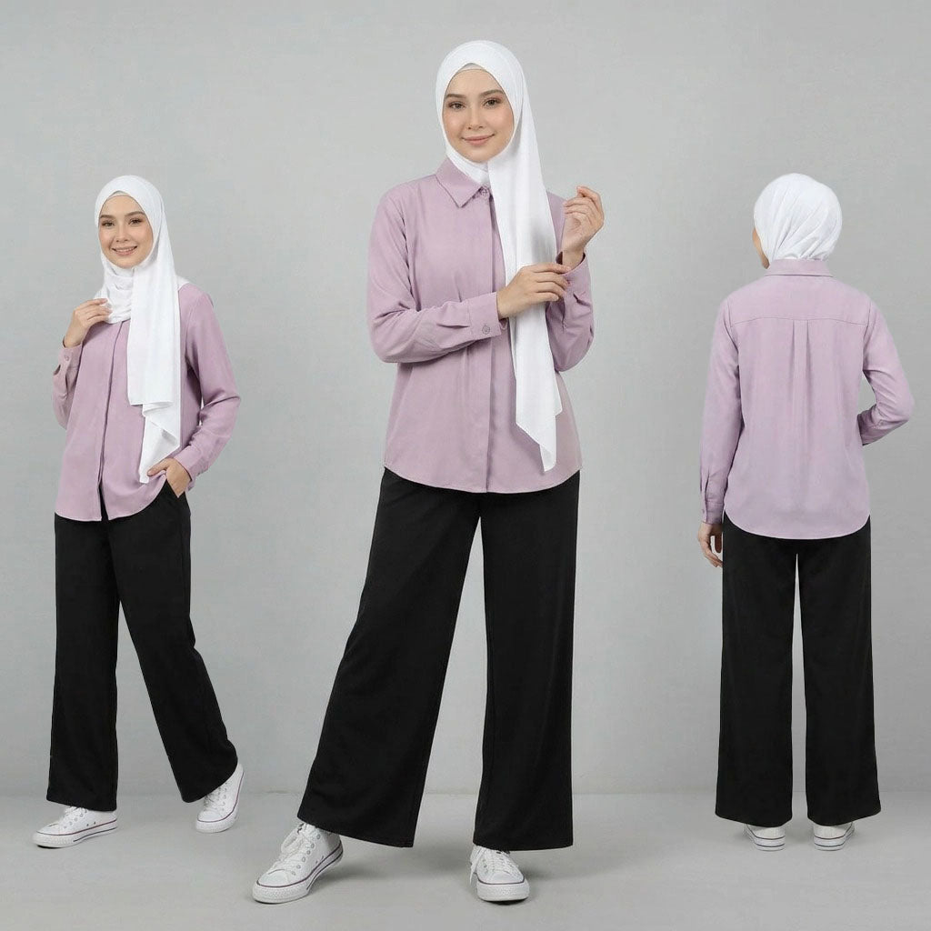 PIERRE CARDIN LADIES BLOUSE [NORMAL CUT] PC0064