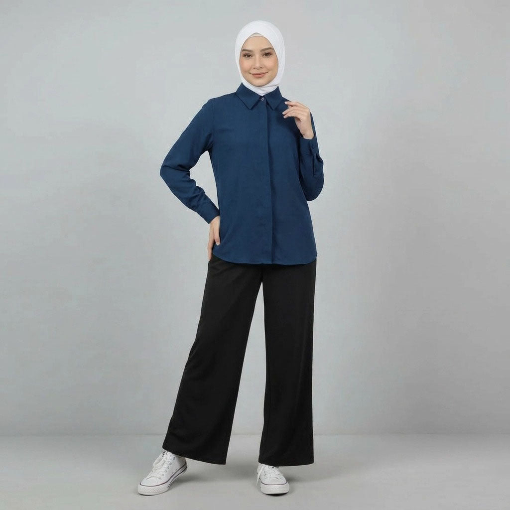PIERRE CARDIN LADIES BLOUSE [NORMAL CUT] PC0064